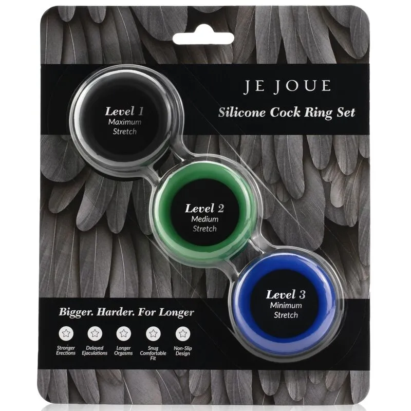 Set in silicone anelli per pene in silicone – Je Joue