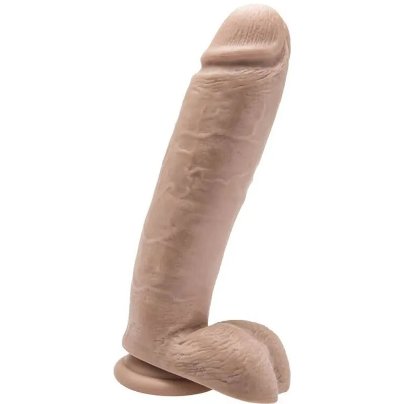 Dildo 25,5 cm con palle di pelle – Get Real