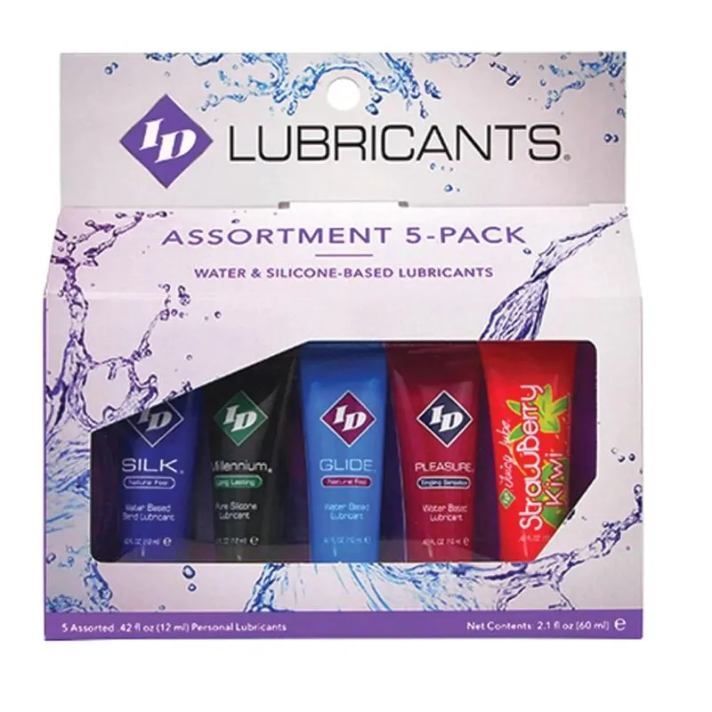 Confezione assortita DA 5 tubi lubrificanti DA 12 ml – Id Juicy Lube