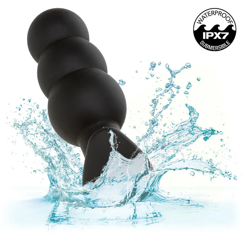 Rock bottom perline tappo anale 10 vibrazioni silicone nero – Calexotics