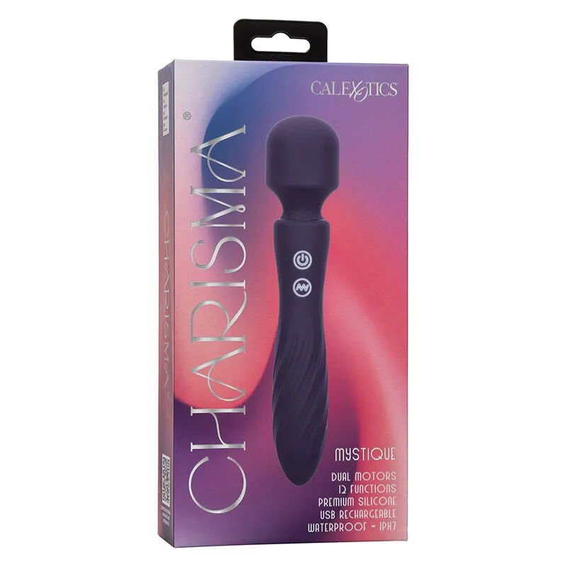 Charisma mystique massaggiatore doppio motore 12 funzioni 20,5 cm X 4,5 cm viola – Calexotics