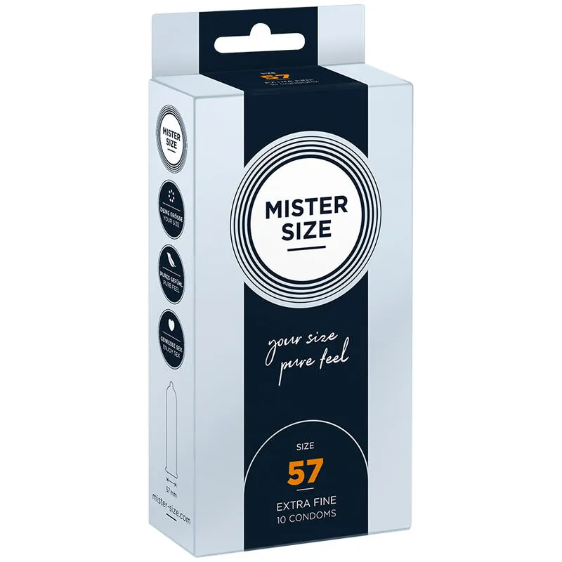Preservativo taglia L 57 MM (10 unità) – Mister Size