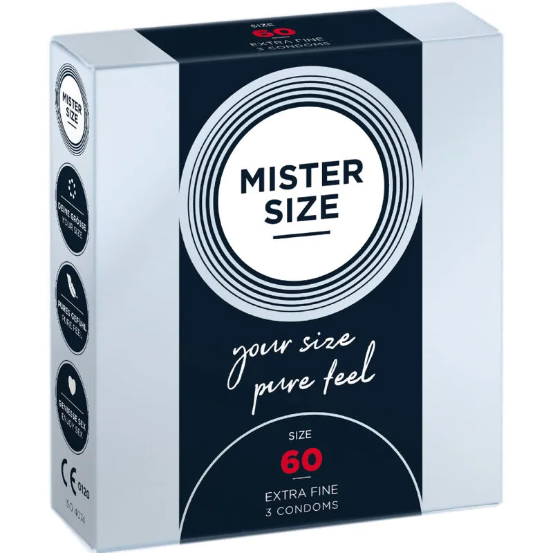 Preservativo taglia XL 60 MM (3 unità) – Mister Size