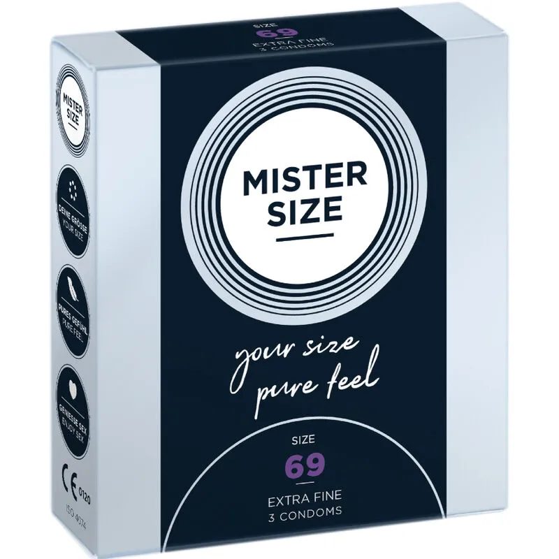 Preservativi taglia XXXL 69 MM (3 unità) – Mister Size