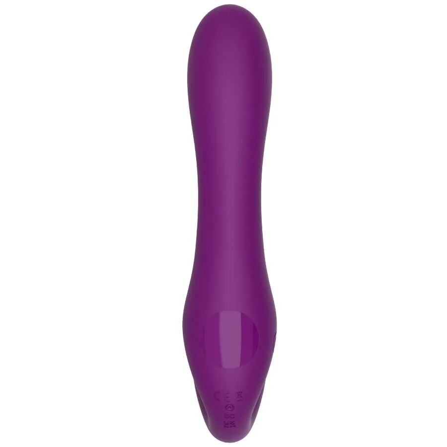 Vibratore 2 IN 1 strapless strap-on con telecomando viola – Xocoon