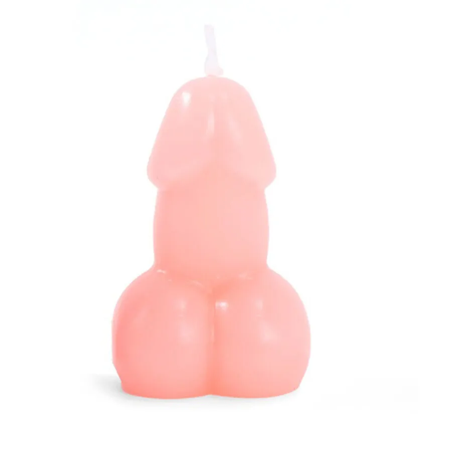 Candela a forma di pene di colore rosa – Diablo Picante