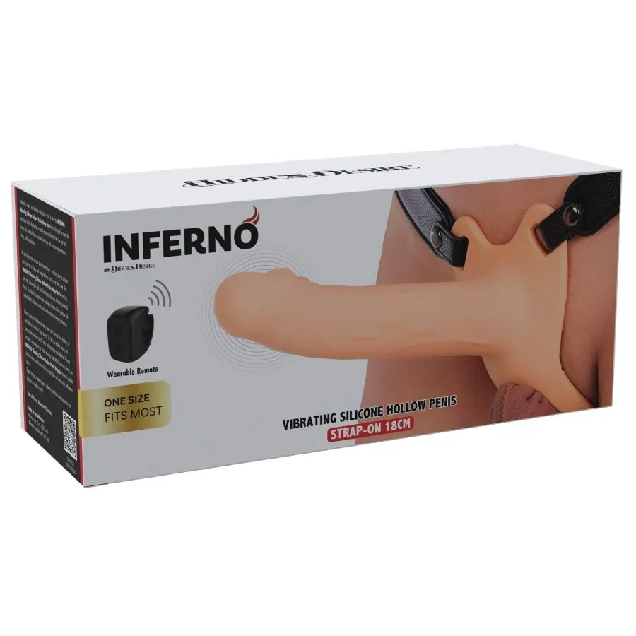 Inferno vibrante guaina per pene strap-on 18 cm – Hidden Desire