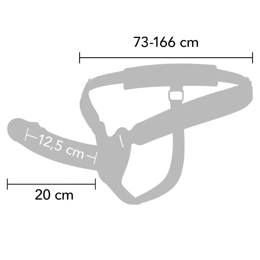 Inferno guaina per pene strap-on 20 cm – Hidden Desire